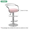 M METERXITY 2-Pack Bar Stool Covers Round, for 12-14 Inch