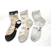 Made in Japan Women's Floral See-Through Socks, Silk Blend, Socks,