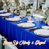 BRILLMAX 6 Pack Royal Blue Tablecloths 70 x 120 Inch