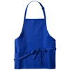 Uncommon Threads mens Adjustable 3 Pocket Restaurant Bib Apron, Royal,