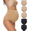 KUNINDOME Plus Size Maternity Panties, 5 Pack, 5X-Large