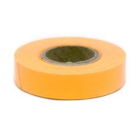 ChromaLabel 0.50 Inch Clean Remove Color Code Tape, 500 Inch Roll, Fluorescent Orange