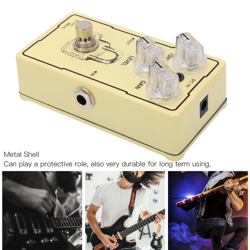 Guitar Effect Pedal Blues Drive Distortion Adjustable Single Instrument Accessory