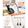Large Silicone Cooking Spoons, 2 Pack Nonstick Solid and Slotted