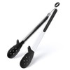 12 Inch Kitchen Tongs for Cooking, Lockable Tongs with Silicone