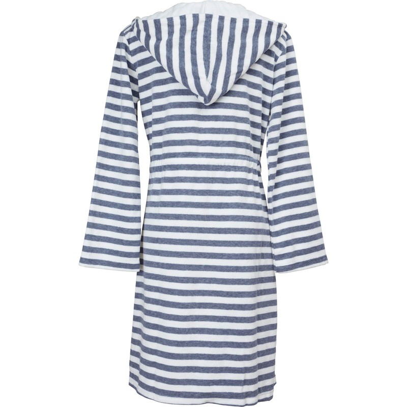 Erwin Müller Women’s Light Terry Towelling Bathrobe with Hood, Lightweight