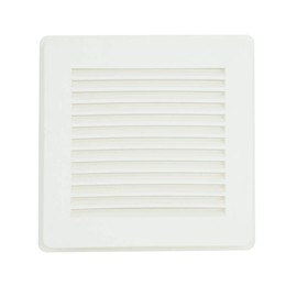 Suntown 4" Vent Cover - 2 Piece Construction with Snap on Cover for Siding Install - White - Louvered