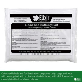 Elixir Coarse Grade Dead Sea Bath Salts Various Sizes 250g-25kg | 250g