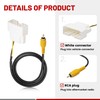 RED WOLF Car Stereo Backup Camera Harness RCA Wiring Adapter