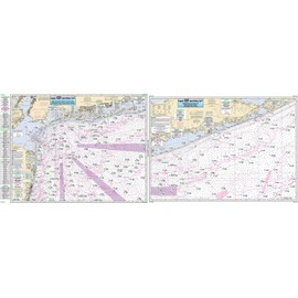 Off Coastal New York - Laminated Nautical Navigation & Fishing Chart by Captain Segull's Nautical Sportfishing Charts | Chart # ONY59