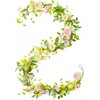 6 FT Lighted Easter Garland with Eggs & Flowers, Artificial