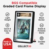 Graded Trading Card Frame Display with Folding Stand | Fits