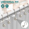 Popular Bath Ball Nickel Metal Shower Curtain Hooks Slips Through