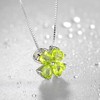 JIANGXIN Women's Heart 925 Sterling Silver Pendant Birthstone Jewellery 40-45