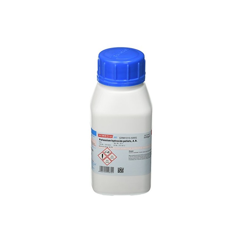 HiMedia GRM1015-500G Potassium Hydroxide Pellets, A.R., 500 g