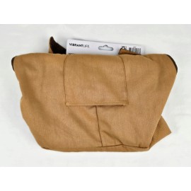 VIBRANT LIFE Pet Jacket Brown, Size Medium,17" Back Length, For Dogs 20-50 lbs