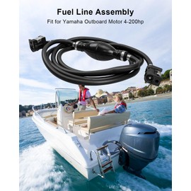 HZSIFU Fuel Gas Line Hose Primer Bulb Pump 5/16' 8mm Fit For Yamaha Outboard Marine Boat