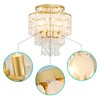 GlowEasely Modern Capiz Shell Chandelier Ceiling Light, Costal Design Close