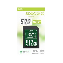 Lazos Memory Card SDXC Card V30 A2 Series (512, GB)