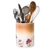 Craftmastudio Mushroom Kitchen Utensil Holder，Ceramic Utensil Holder for Counter, Large