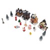 Lighted Christmas Village Sets with Figures Resin 80mah Exquisite Christmas