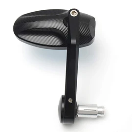 2Pcs CNC Motorcycle Bar End Black Rearview Side Mirrors for Triumph Speed Triple GTRH