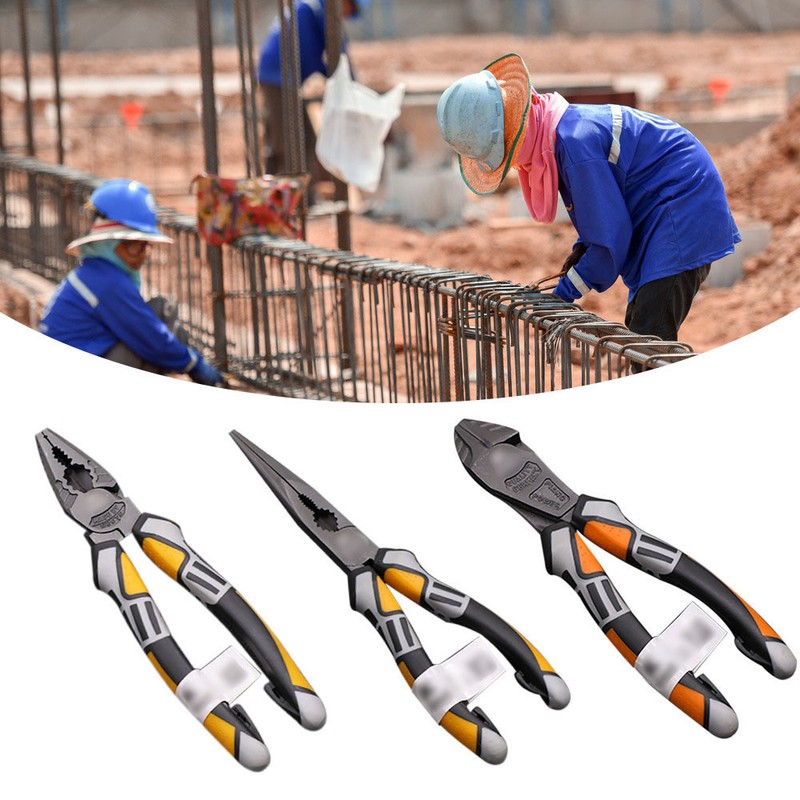 8'' Wire Plier Professional Electrician Plier Chrome-Vanadium Steel Wire Cutter