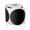 Round Stickers Black 90 mm Circle Labels Colour Coding Dot