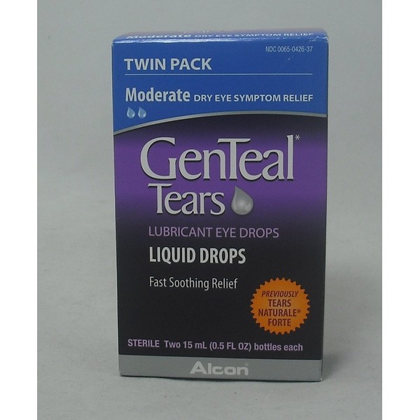 GenTeal Tears Liquid Drops two 0.5 fl oz per bottle ( 2 Pack)