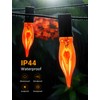 Halloween Orange Flicker Flame Light Bulbs, C18 Incandescent Replacement, 1