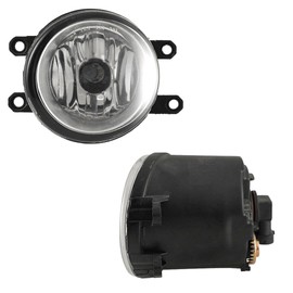 Prefer Warehouse Pair of Front Fog Lights Lamps RH LH Compatible With Toyota Highlander 2008-2010 Replaces 8121006071 812200607 ‎8121006070 8122006070 812100D041 812200D041, black