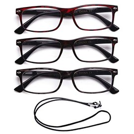Ligh Compact Squared Fashion Reading Glasses Translucent Red Wine Spring Hinges