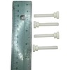 Nylon Thumb Screws with Shoulder, Knurled Head 1/4''-20 Thread -