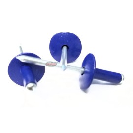 Edge Performance Products Dark Blue 3/16" Rivet Large Flange Aluminum Head Steel Mandrel Blind Pop Rive...