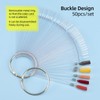 ATOMUS 100pcs Transparent Nail Display Nail Tips Nail Art Tips