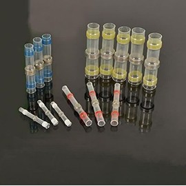 Firgelli Automations Vinyl-Insulated Butt Splices - Solder Sleeves - White