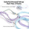 No Damage 3 Pack Spiral Hair Ties for Women, Soft