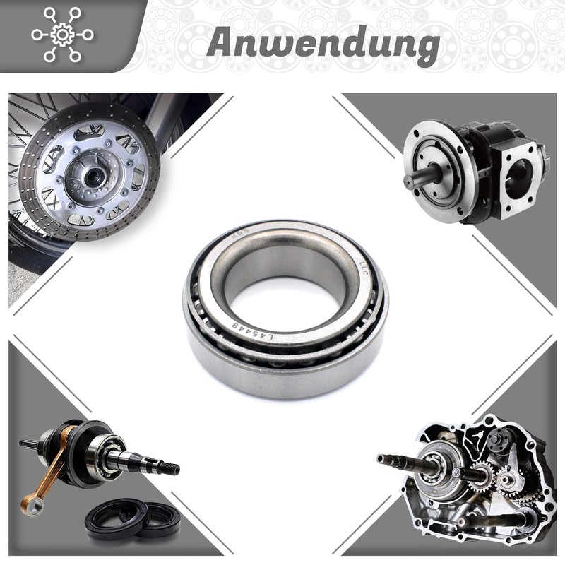 Parts and Parts Tapered Roller Bearing 45449/410 29 x 50.29