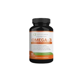 Omega 3 Premium 700 mg – 180 Cápsulas | Alta Concentración EPA + DHA | Salud Cardiovascular y Cerebral | Aceite de Salmón | Libre de Mercurio | Alpha Labs
