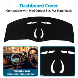 MAX COOL Dash Mat Suitable for Mini Cooper F55 F56 NO HUD 2014-2023 Non-Slip Dashboard Cover