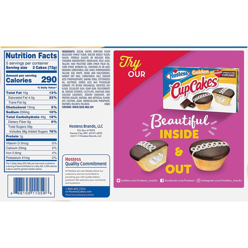 Hostess Iced Vanilla Zingers | 12.7 Ounce | 10 Count