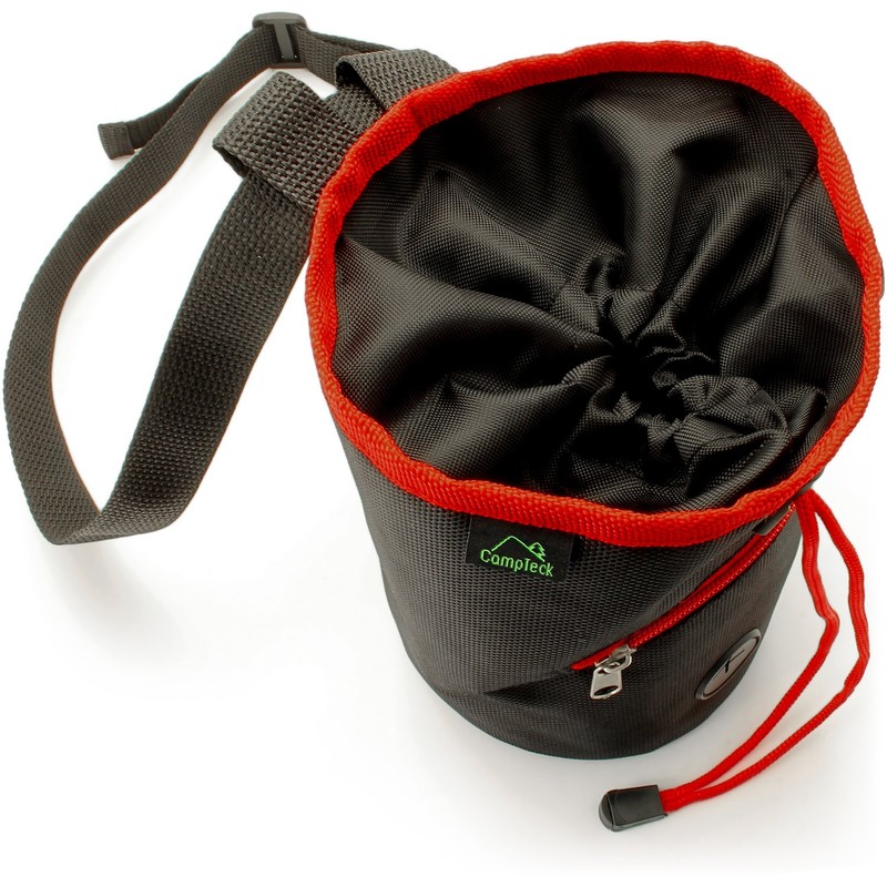 CampTeck Drawstring Chalk Bag for Rock Climbing, Bouldering, Gymnastics, Weightlifting