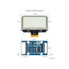 1.51inch Transparent OLED Display Module 128×64 Resolution Light Blue Color