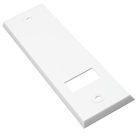 Cover Plate with Hole Spacing 16 cm Square White