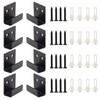 Coufce 15mm / 0.59 Inch Stainless Steel Tile Bracket, Black