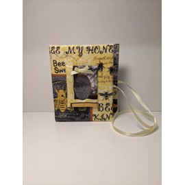 Custom Photo Album Bumble Bees Holds 100 4x6 Photos - Handmade Fabric Photo Album