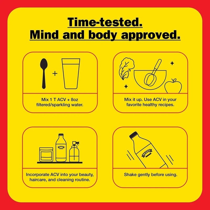 Bragg Organic Apple Cider Vinegar with the Mother, Raw and