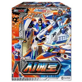 SSmall Metal Cardbot S Transforming Robot Figure Car Toy (Cielo Aircraft Airplane)