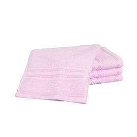 Bentley Priory Linens Supreme Face Flannels for Bathroom 500GSM Super Soft Cotton Pack of 4 Absorbent and Quick Dry Face Cloth Flannel Towels Set 30 x 30cm (BABY PINK)