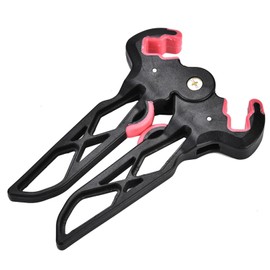 Yosoo Health Gear Collapsible Portable Compound Bow Stand with Stand Clamp for Archery, Target Shooting, Hunting Area, Scissor Leg Rack Mount